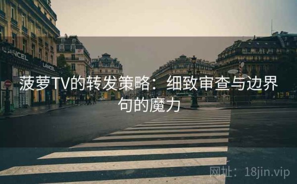 菠萝TV的转发策略：细致审查与边界句的魔力