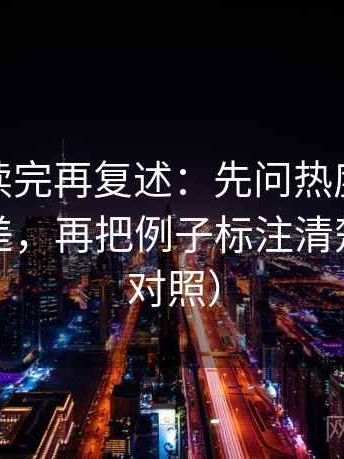 微密圈读完再复述：先问热度是不是放大偏差，再把例子标注清楚（五点对照）